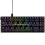 Front Zoom. NZXT - Function 75% Wired Modular Mechanical Keyboard With Linear RGB MX Switches - Black.