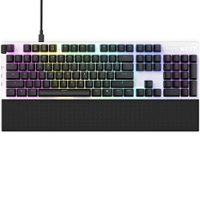 NZXT - Function Full-size Wired Modular Mechanical Keyboard With Linear RGB MX Switches - White - Front_Zoom