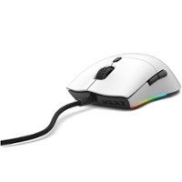 NZXT - Lift Lightweight Wired Optical Gaming Ambidextrous Mouse - White - Front_Zoom