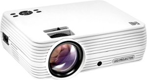 Kodak - FLIK X7 Home Projector, 720p Portable Small Home Theater System w/1080p Compatibility & Bright Lumen LED Lamp - White - Front_Zoom