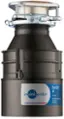 Angle. InSinkerator - Badger 5 Lift and Latch Standard Series 1/2 HP Continuous Feed Garbage Disposal with Power Cord - Gray.