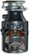Alt View 13. InSinkerator - Badger 5 Lift and Latch Standard Series 1/2 HP Continuous Feed Garbage Disposal with Power Cord - Gray.