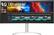 Front. LG - 38” IPS LED Curved UltraWide QHD+ Monitor with HDR (HDMI, DisplayPort, USB) - Silver/White.