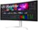 Angle Zoom. LG - 40” IPS LED Curved UltraWide WHUD 71Hz Monitor with HDR (HDMI, DisplayPort, USB) - Silver/White.