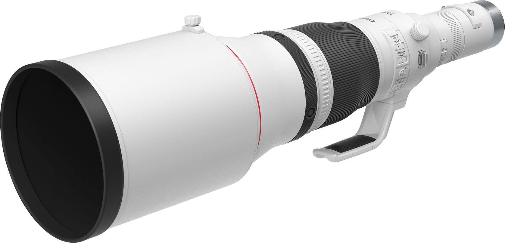 Front. Canon - RF1200mm F8 L IS USM Telephoto Lens for EOS R-Series Cameras - White.