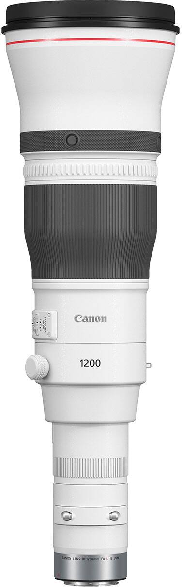 Alt View 1. Canon - RF1200mm F8 L IS USM Telephoto Lens for EOS R-Series Cameras - White.