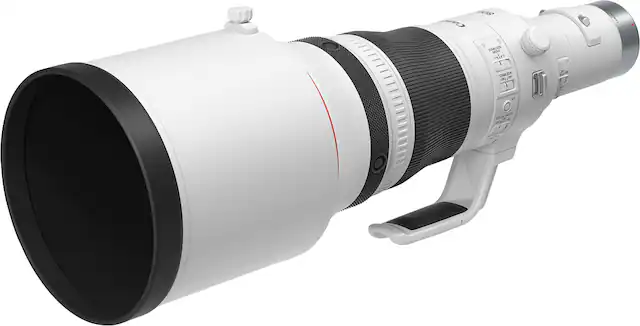 Front. Canon - RF800mm F5.6 L IS USM Telephoto Lens for EOS R-Series Cameras - White.