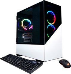 CyberPowerPC - Gamer Supreme Gaming Desktop - AMD Ryzen 7 5700 - 16GB Memory - NVIDIA GeForce RTX 3070 - 1TB SSD - White - Angle_Zoom
