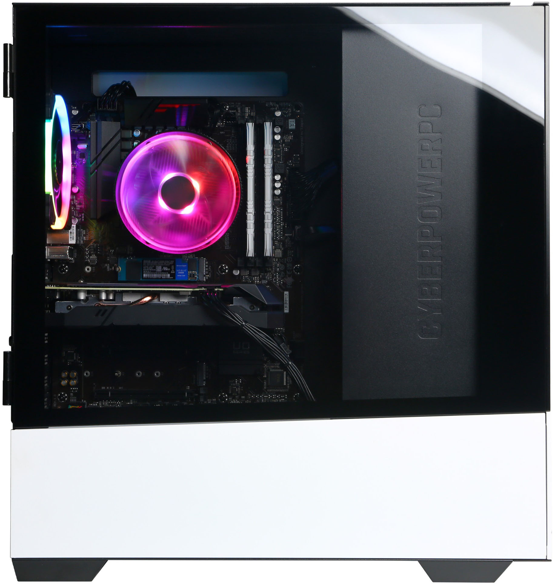 Best Buy: CyberPowerPC Gamer Master Gaming Desktop AMD Ryzen 5 5600X 16GB  Memory NVIDIA GeForce RTX 3060 1TB HDD + 500GB SSD White GMA4800BSTV10