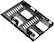 Alt View 21. Insignia™ - Dual Drive Mount for 2.5” SATA, SSDs or Hard Drives - Black.