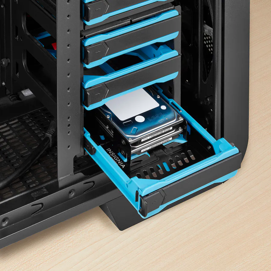 Stackable Ssd Mount Insignia™ Dual Drive Mount for 2.5” SATA, SSDs or Hard Drives Black NS ...