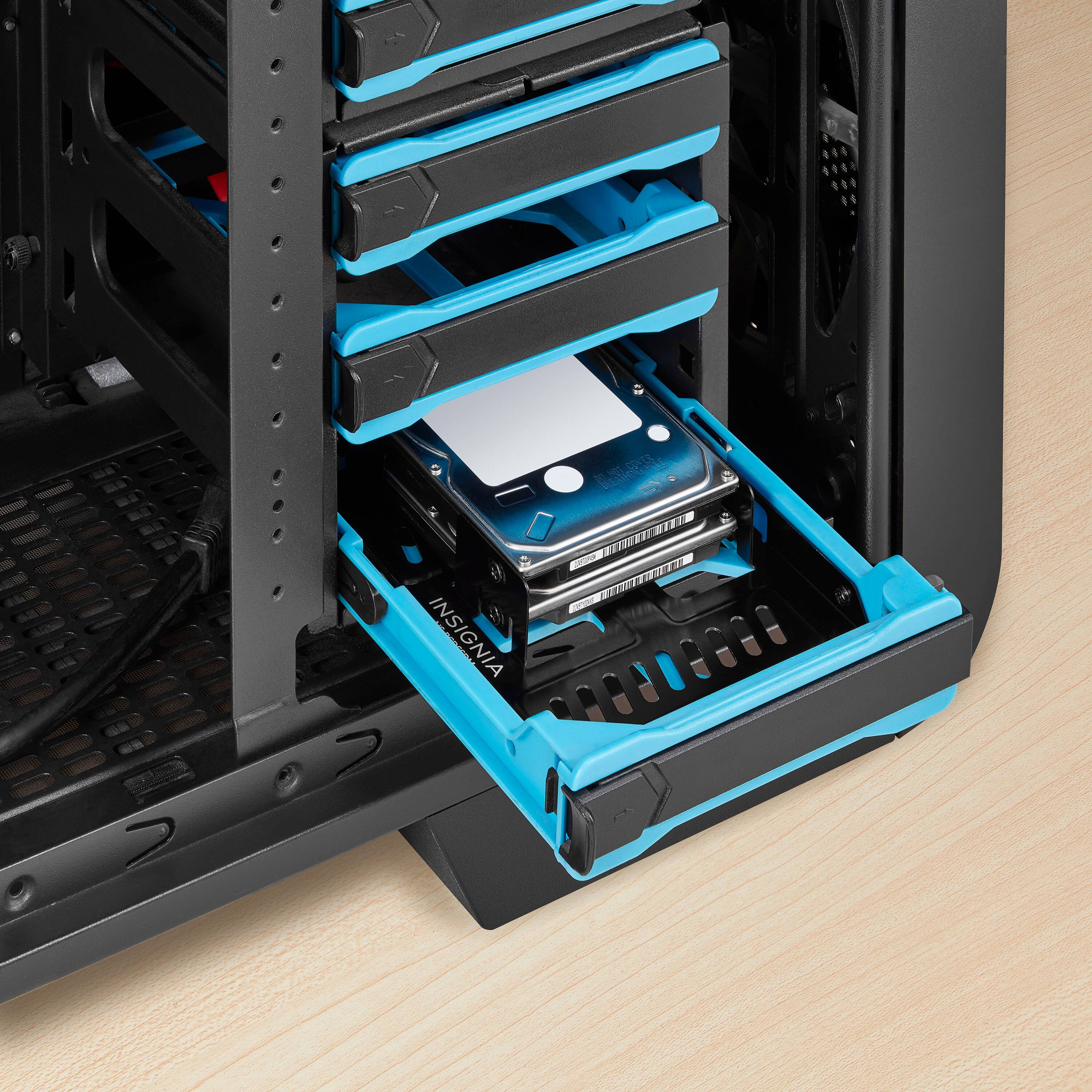 Alt View 12. Insignia™ - Dual Drive Mount for 2.5” SATA, SSDs or Hard Drives - Black.