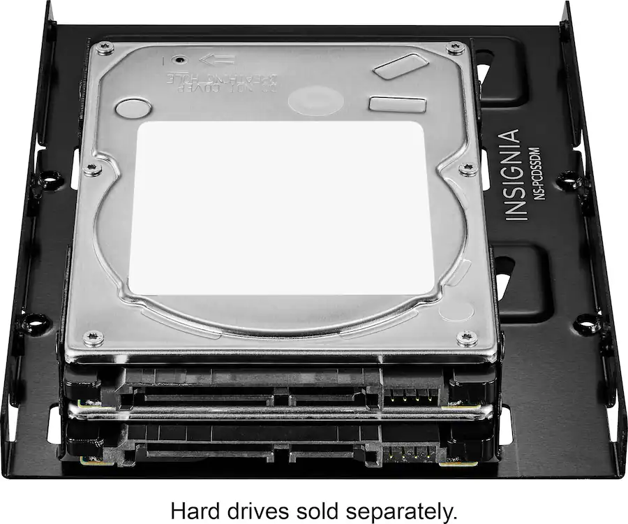 Solid State Drives Rackmount Insignia™ Dual Drive Mount for 2.5” SATA, SSDs or Hard Drives Black NS ...