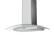Angle. Zephyr - Brisas 36 in. 600 CFM Curved Glass Wall Mount Range Hood with LED Lights - Silver.