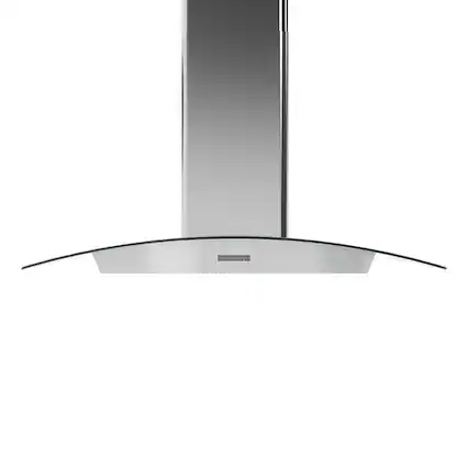 Front. Zephyr - Brisas 36 in. 600 CFM Curved Glass Wall Mount Range Hood with LED Lights - Silver.