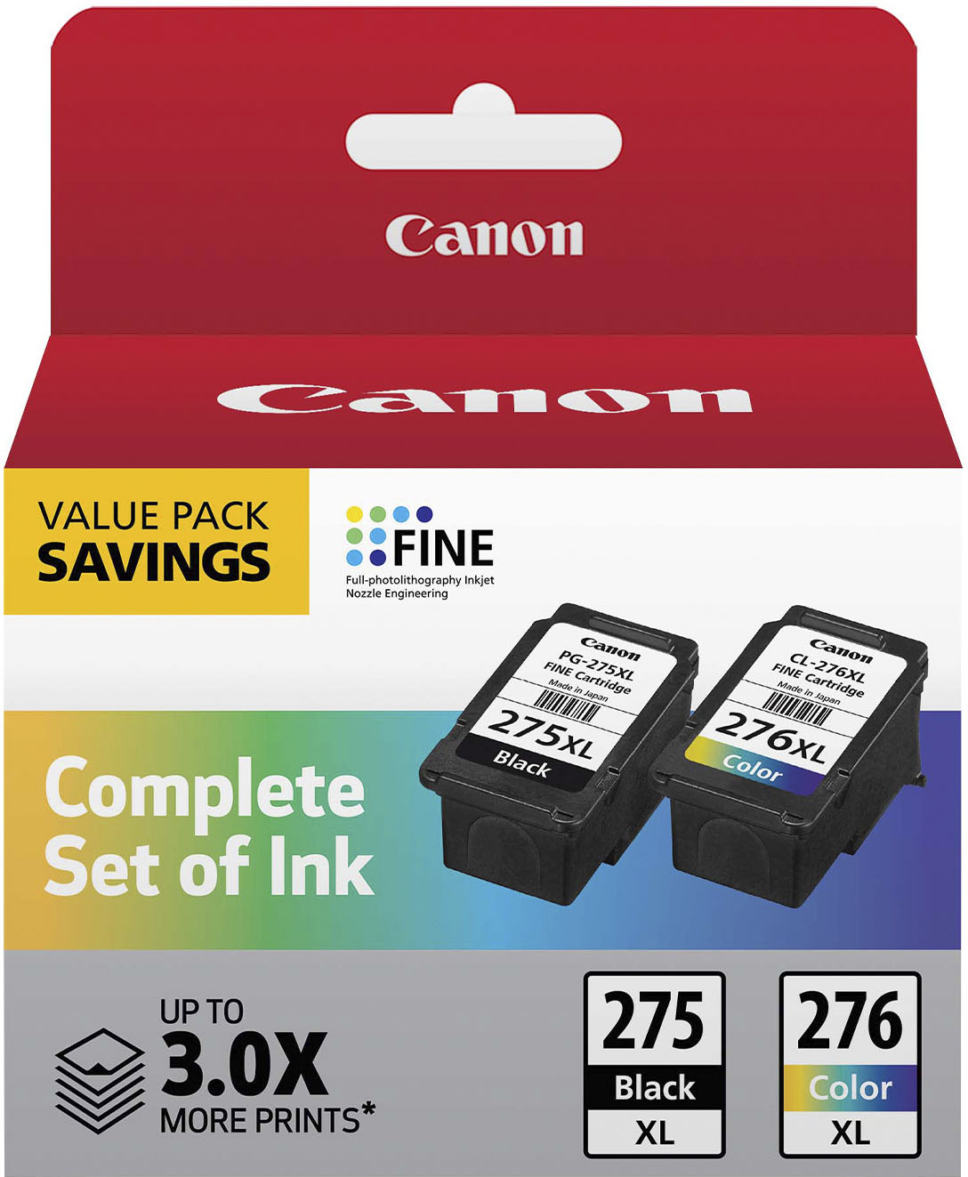 Canon 275XL & CL276XL 2-Pack High Yield Ink Cartridges Black & Multicolor 4981C008 - Best Buy