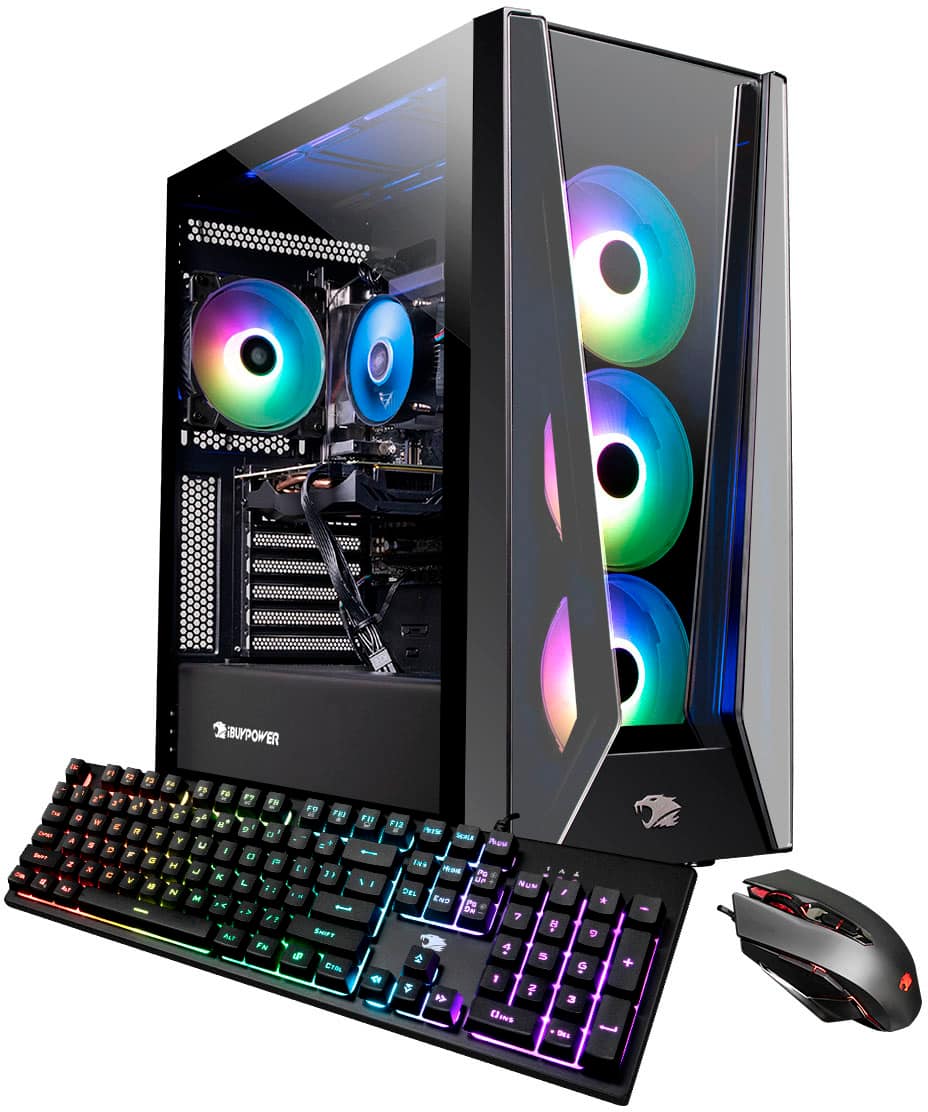 iBUYPOWER TraceMR Gaming Desktop AMD Ryzen 5600X 16GB