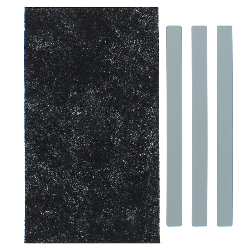 Front. Zephyr - Charcoal Filter Replacement for Range Hoods - Black.