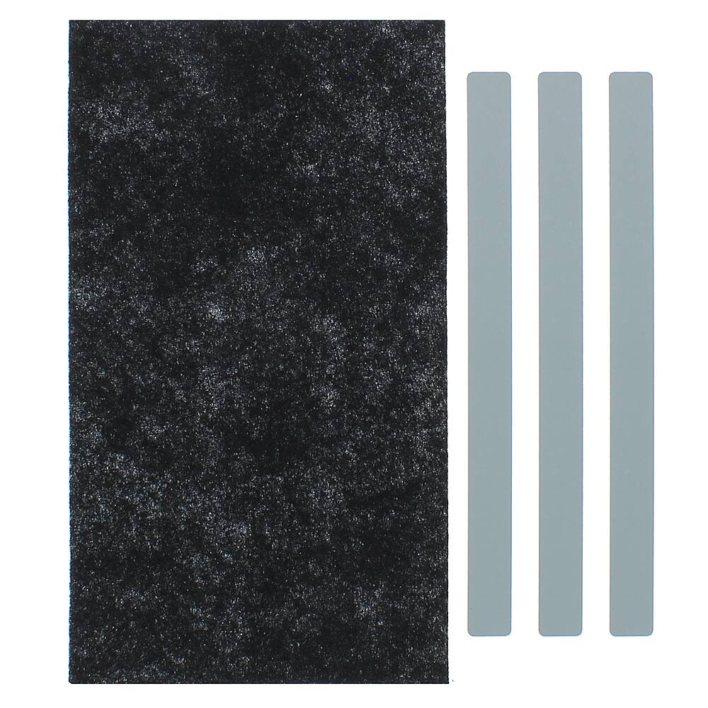 Front. Zephyr - Charcoal Filter Replacement for Range Hoods - Black.