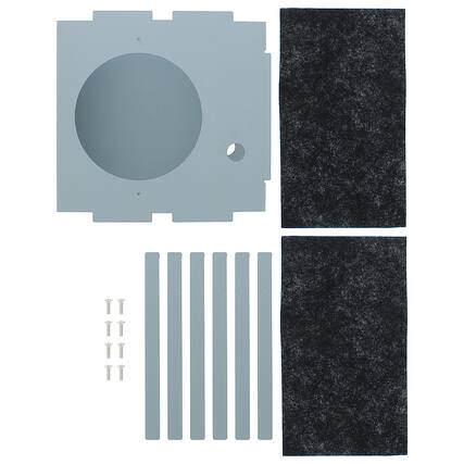 Front. Zephyr - Recirculating Kit for BML Range Hood - Stainless Steel.