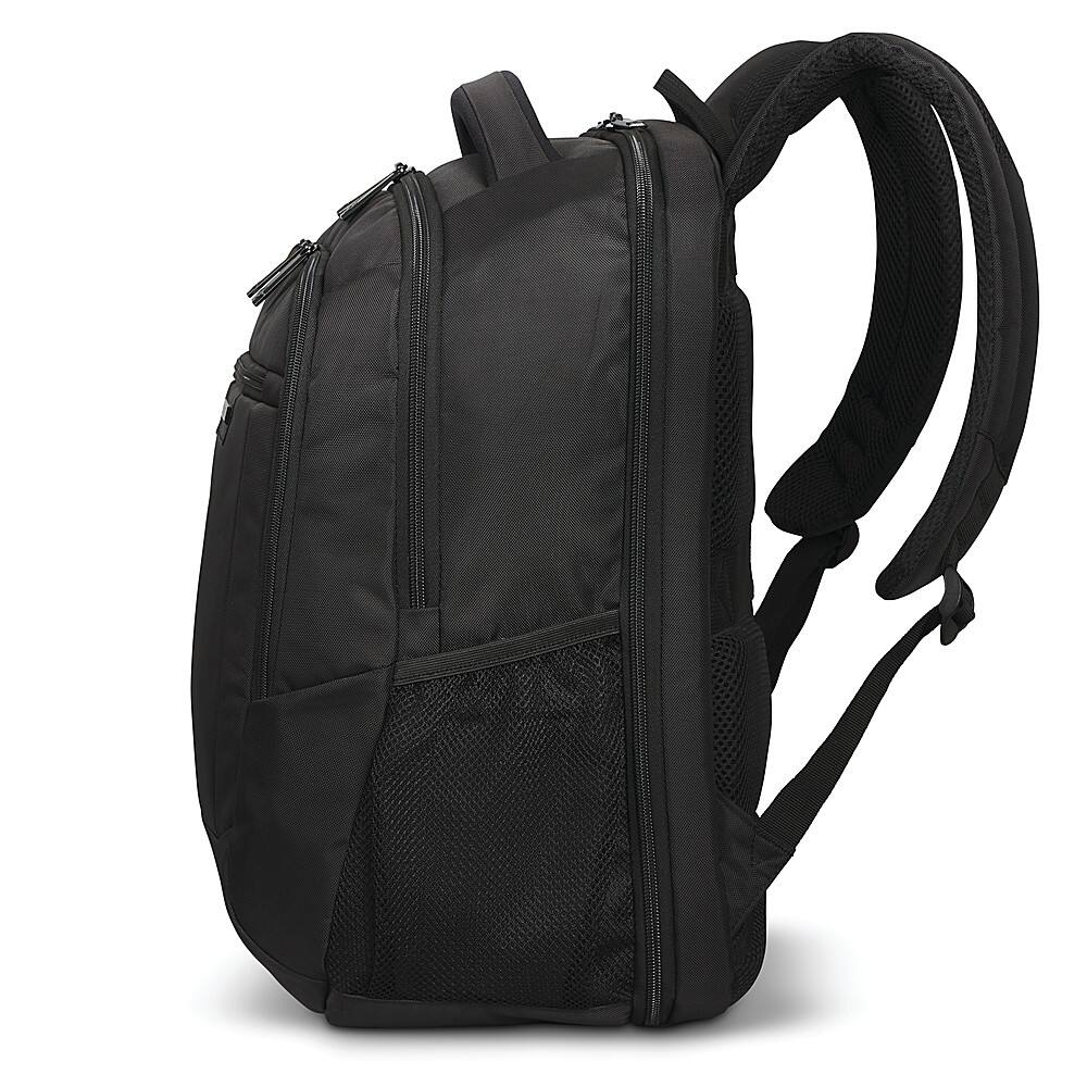 Left View: Samsonite - Classic Business 2.0 Standard Backpack for 15.6" Laptop - BLACK