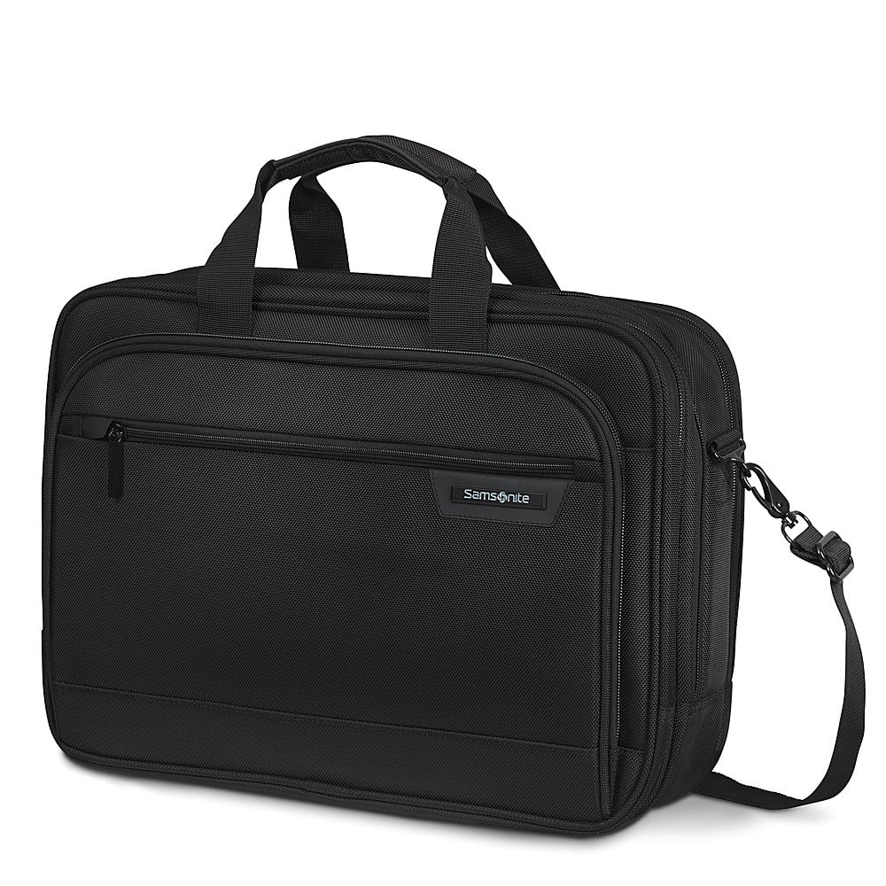 Front. Samsonite - Classic Business 2.0 3 Comp. Brief for 15.6" Laptop - Black.