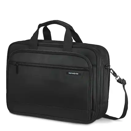 Front. Samsonite - Classic Business 2.0 3 Comp. Brief for 15.6" Laptop - Black.
