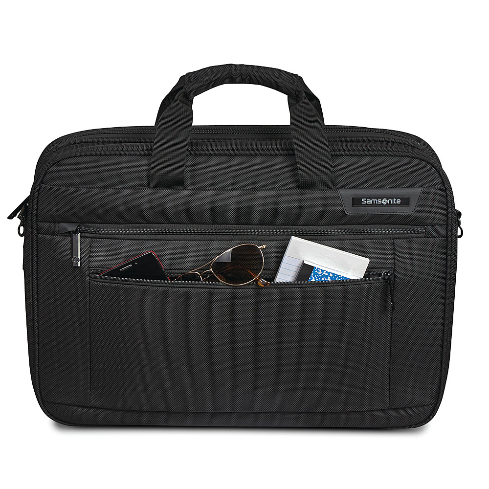 Angle View: Samsonite - Mobile Solution Deluxe Carryall for 15.6" Laptop - Black