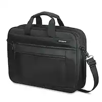 Samsonite - Classic Business 2.0 2 Comp. Brief for 17" Laptop - Black - Front_Zoom
