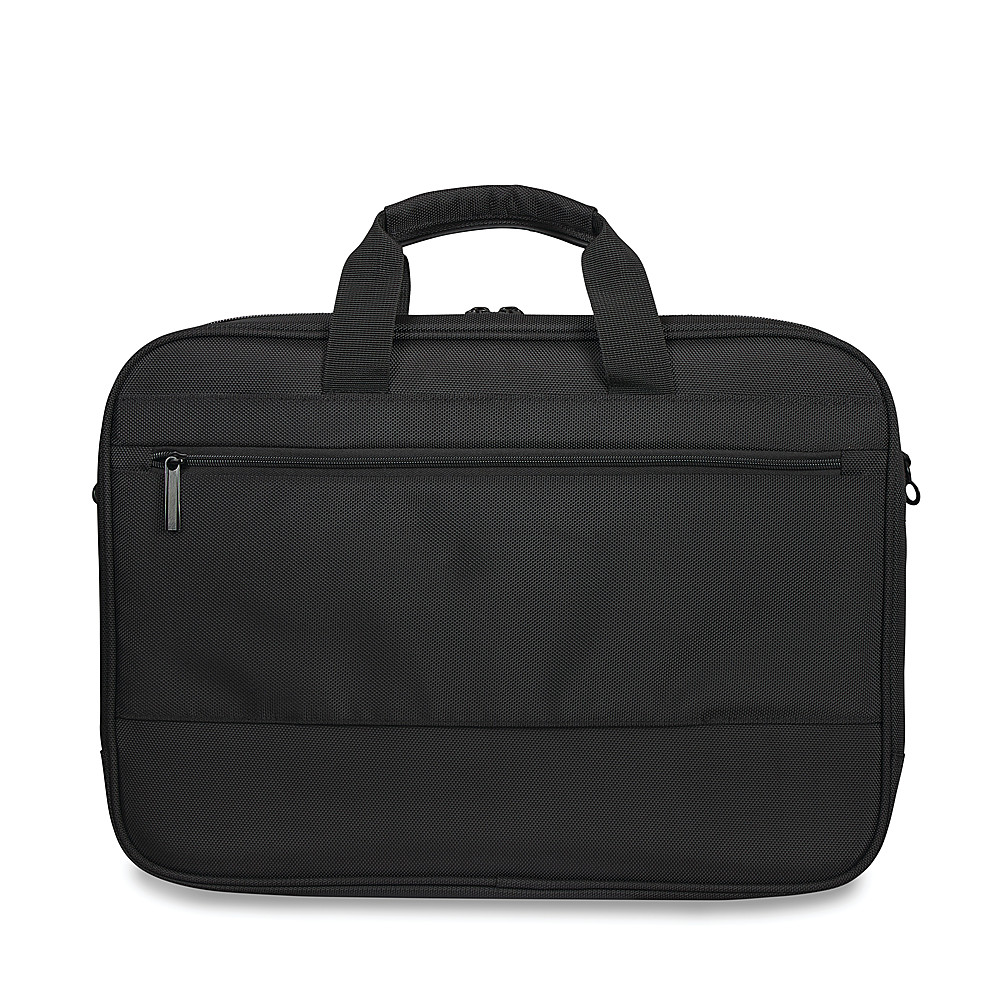 Left View: Case Logic - Advantage 15.6" Laptop Briefcase - Black