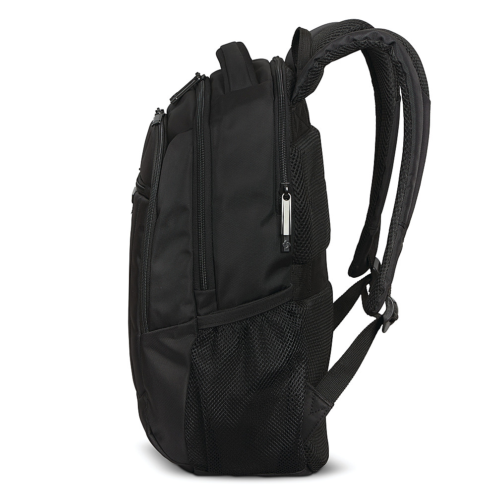 Left View: Samsonite - Pro Standard Backpack for 15.6" Laptop - Black