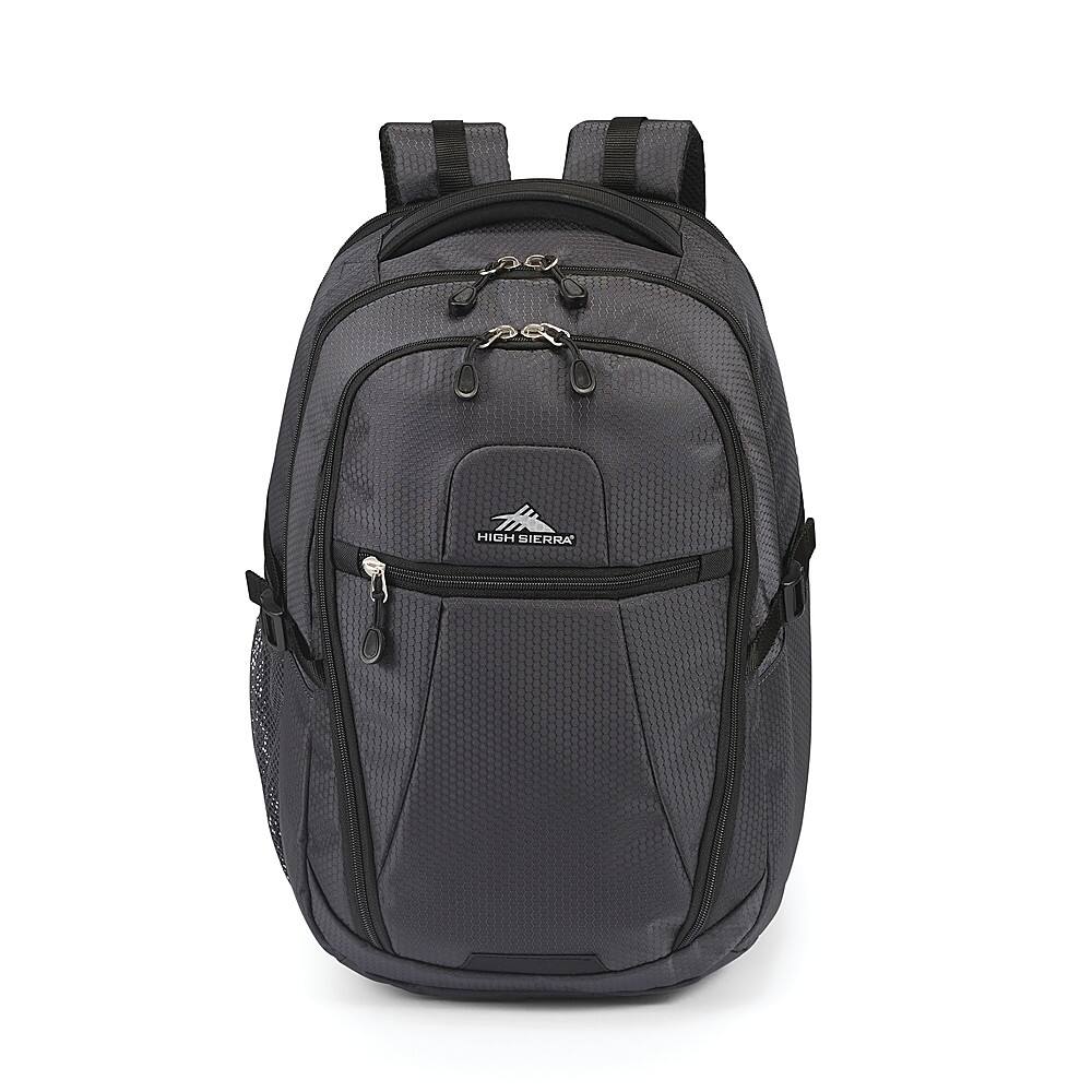 Left View: High Sierra - Fairlead Computer Backpack for 15" Laptop - Mercury/Black