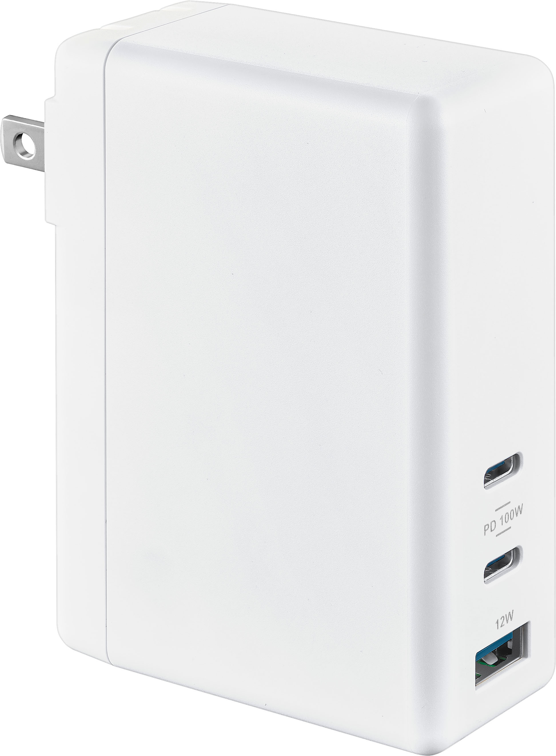 Insignia - 112W Wall Charger with 2 USB-C and 1 USB Port - White