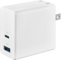 Insignia™ - 72.5W 2-Port USB-C/USB Wall Charger - White - Front_Zoom