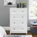 Alt View 11. Walker Edison - Classic Grooved 5-Drawer Dresser - White.