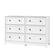 Angle. Walker Edison - Classic Grooved 6-Drawer Dresser - White.