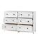 Alt View 24. Walker Edison - Classic Grooved 6-Drawer Dresser - White.