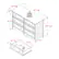 Alt View 32. Walker Edison - Classic Grooved 6-Drawer Dresser - White.