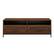 Front. Walker Edison - Contemporary 2-Drawer TV Stand for Most TVs up to 60” - Dark Walnut.