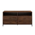 Front Zoom. Walker Edison - Contemporary 4-Drawer TV Stand for Most TVs up to 60” - Dark Walnut.