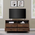 Alt View Zoom 16. Walker Edison - Contemporary 4-Drawer TV Stand for Most TVs up to 60” - Dark Walnut.
