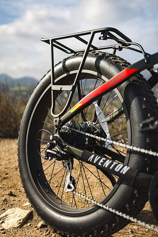 Left View: Aventon - Aventure Rear Rack - Medium