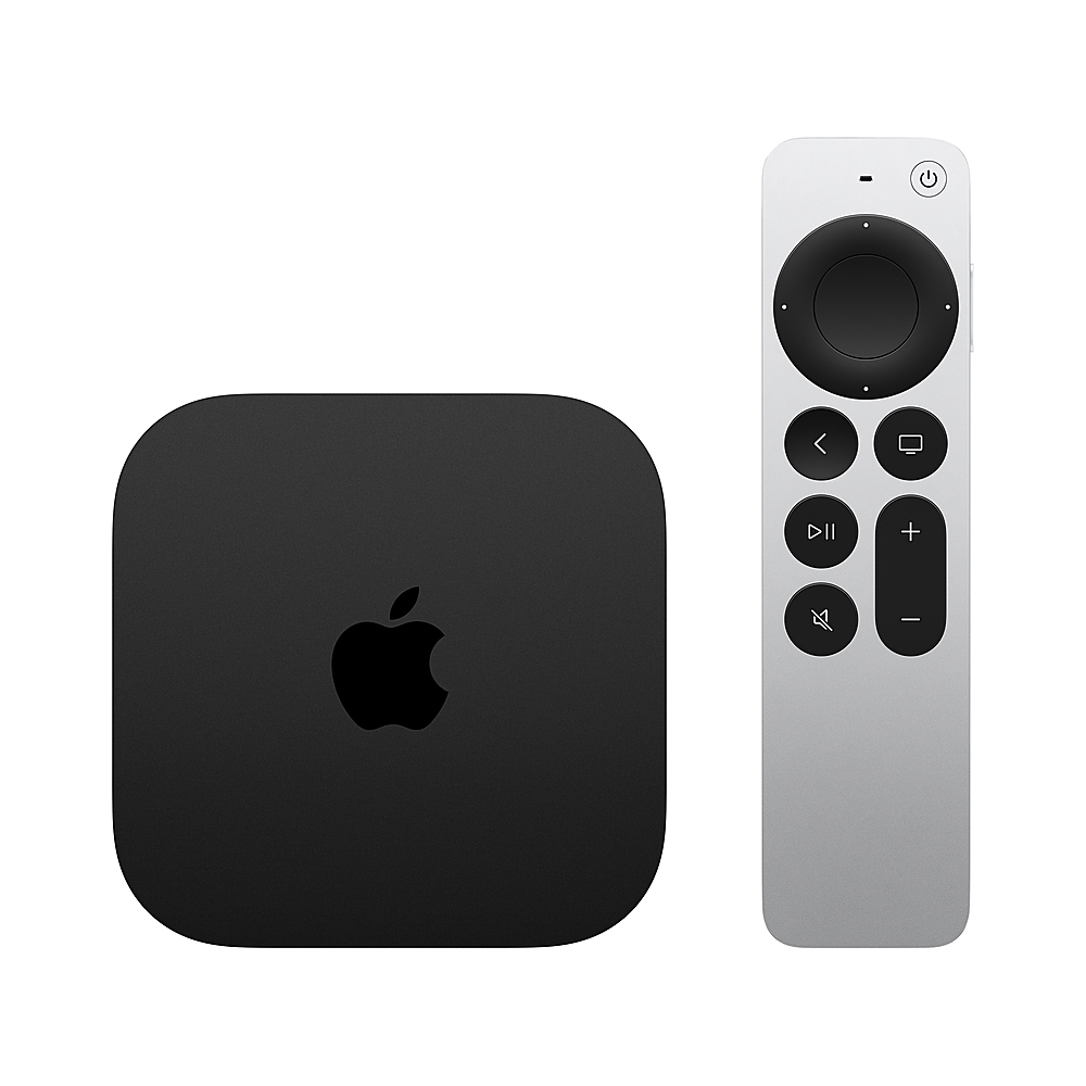 Angle View: Apple - TV 4K 64GB (3rd generation)(Latest Model) - Wi-Fi - Black