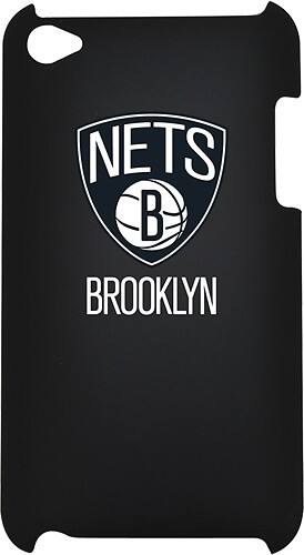 Front Standard. Tribeca - Brooklyn Nets Hard Shell Case for Apple® iPhone® 4 and 4S - Black.