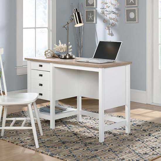 Sauder Cottage Road Desk Soft White 427309 - Best Buy
