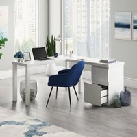 Sauder - Northcott L-Desk - White - Front_Zoom