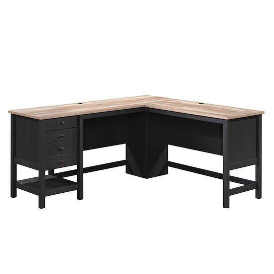Sauder Cottage Road L Desk Raven Oak 431264 Best Buy