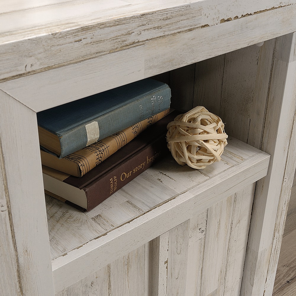 Angle View: OSP Home Furnishings - Baton Rouge L-Shape Desk - Brushed Walnut