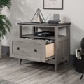 Front Zoom. Sauder - August Hill Lateral File Cabinet - Mystic Oak.