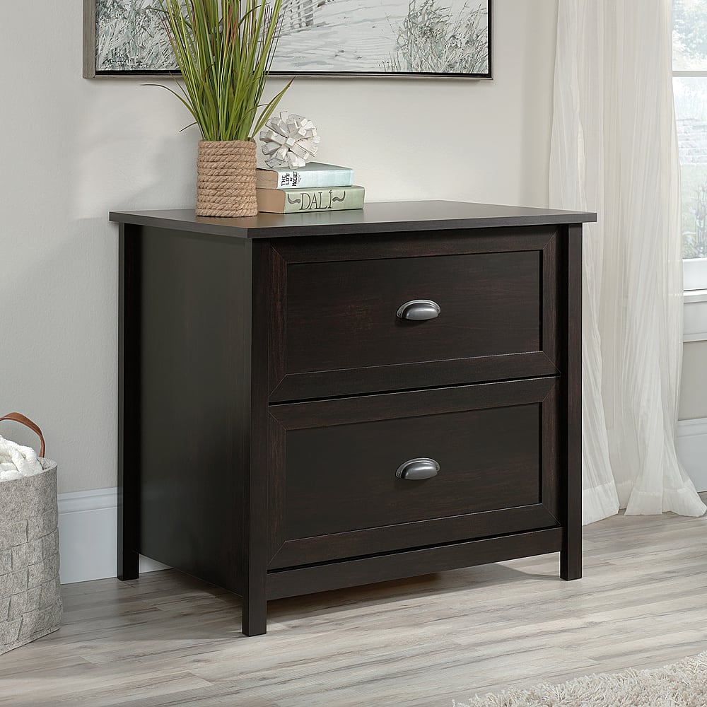 Best Buy: Sauder County Line Lateral File Cabinet Black 427719